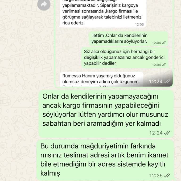 Adres Güncelleme Talebim Sonuçsuz Kaldı, Siparişim Mağduriyetle Karşı Karşıya