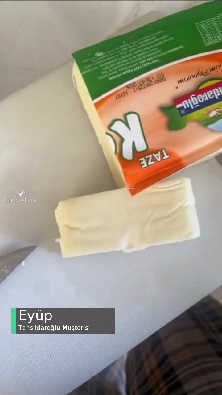 Tahsildaroğlu Kaşar Peynirinin Tadı Ve Kıvamı Bozuk videonun kapak resmi