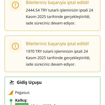Uçak Bileti İptalinde Geciken İade Ve Yetersiz Müşteri Hizmeti