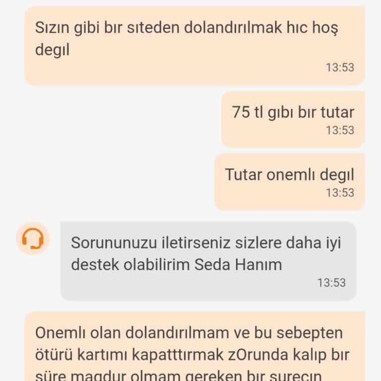 Hesabımdan İzinsiz İşlem Ve Yetersiz Canlı Destek Mağduriyeti