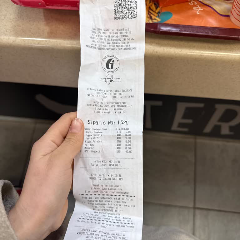 ArenaPark Popeyes Şubesinde Uzun Bekleme Ve Yetersiz Sipariş Yönetimi Nedeniyle Yaşanan Memnuniyetsizlik