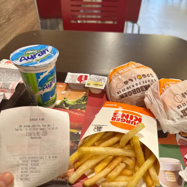 Burger King Menüde Eksik Ürün Ve İlgisiz Personel Mağduriyeti