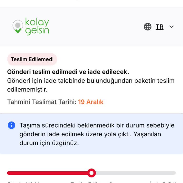 Kargom Adresime Gelmeden İade Edildi Nedenini Öğrenmek İstiyorum