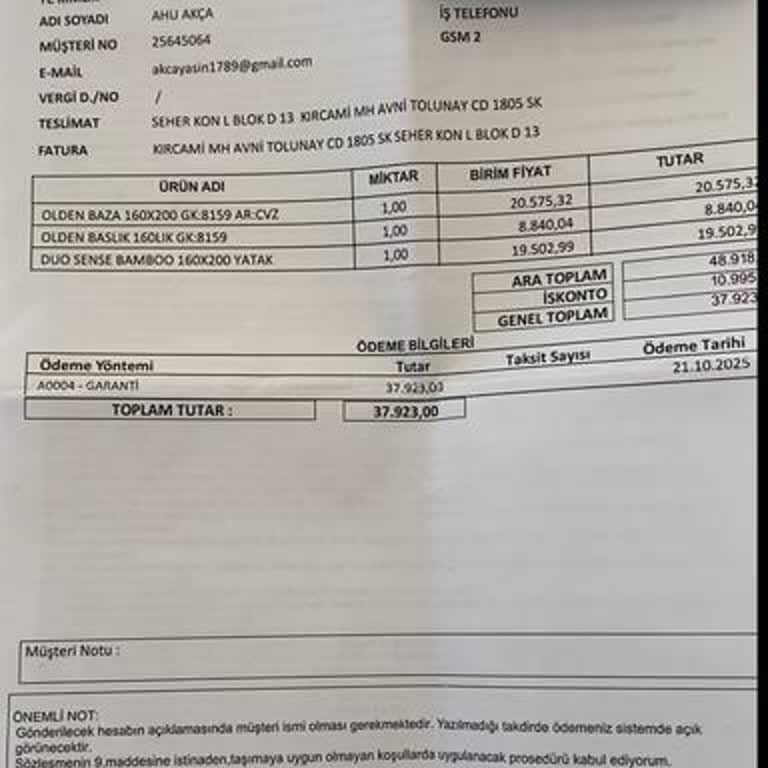 Kelebek Mobilya'dan Teslim Edilmeyen Ürünler Ve İade Belirsizliği: 38.000 TL’lik Mağduriyet