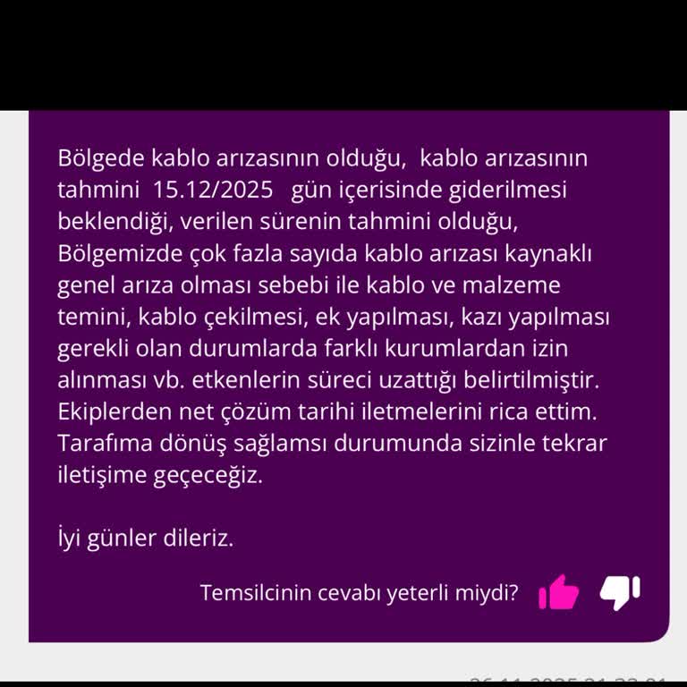 3 Aydır Süren İnternet Kesintisine Rağmen Ücret Tahsilatı Ve Sorunun Çözülememesi