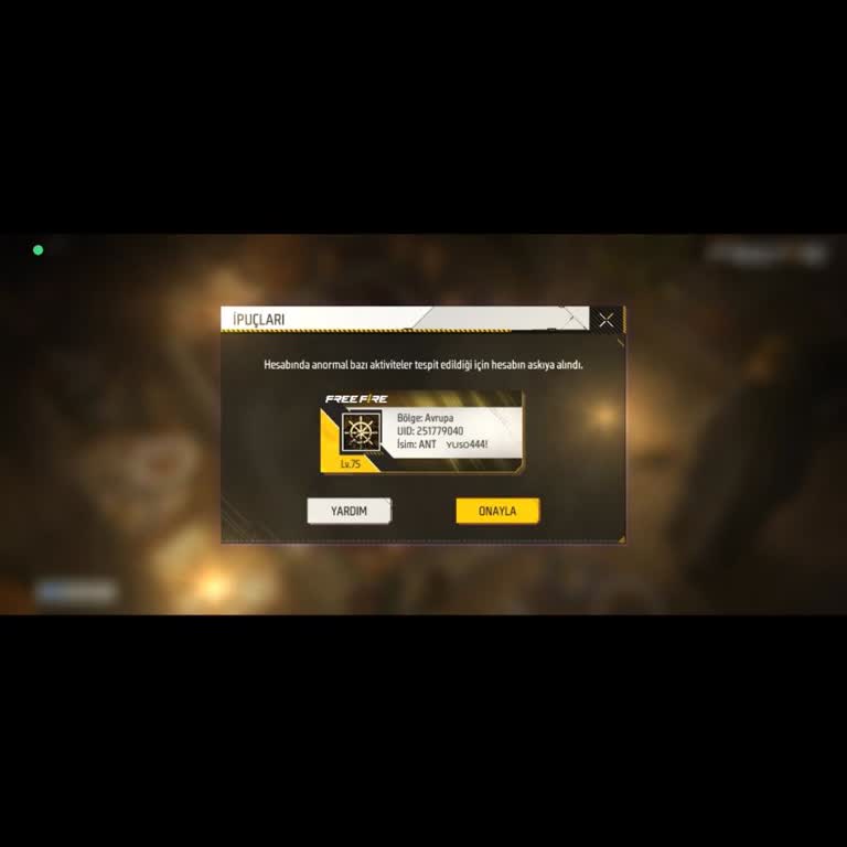 Garena Free Fire Hesabım Haksız Yere Banlandı, Yıllarca Verdiğim Emek Ve Harcamalarım Tehlikede