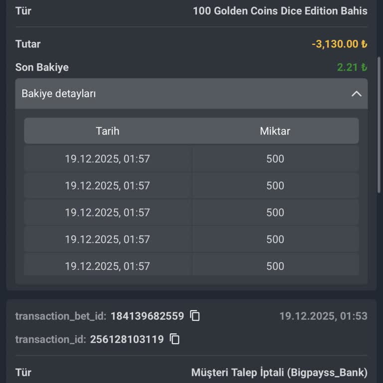 Betcio Hesabımdaki Bakiyenin Bilgim Dışında Slot Oyununa Aktarılması Ve Yetersiz Destek