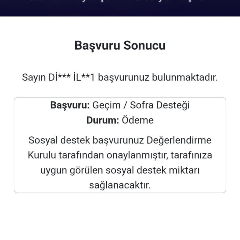 İstanbul Büyükşehir Belediyesi Sosyal Yardım Başvurumun Durumu Ve Bilgilendirme Eksikliği