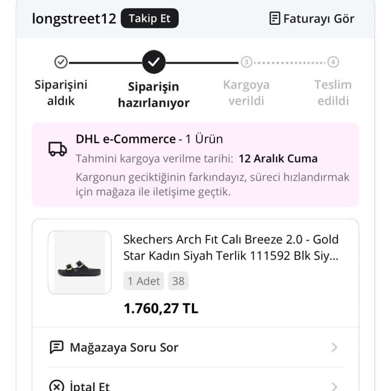 N11den Aldığım Terlik Günlerdir Kargoya Verilmiyor Mağaza Ve Müşteri Hizmetleri Sessiz