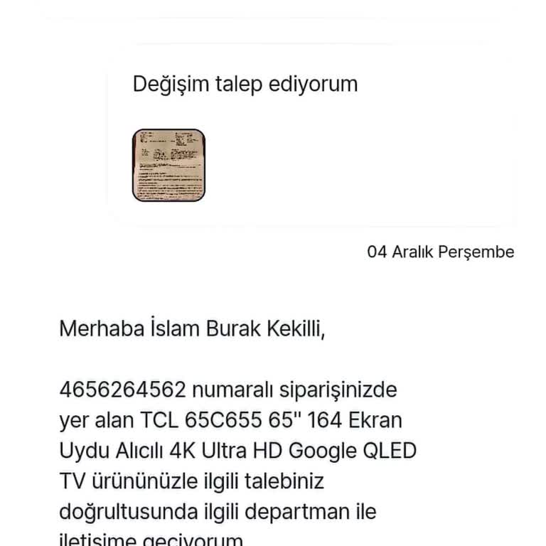 Değişim Talebim Reddedildi, Maddi Kayba Uğradım