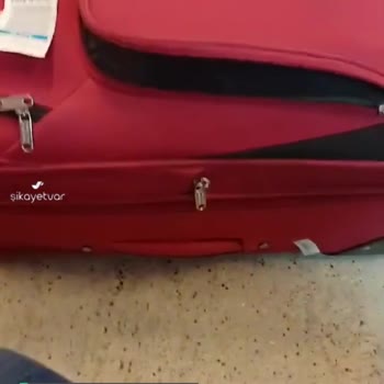 Bavul Parçalandı Ajet Bizi Mağdur Etti!