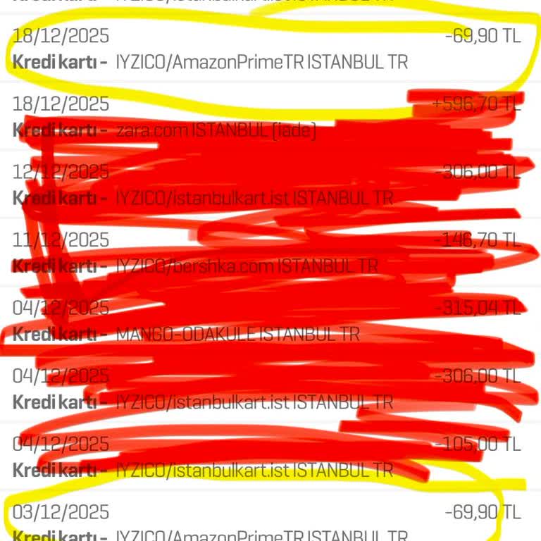 Onayım Olmadan Amazon Prime Üyelik Ücreti Kartımdan Çekildi