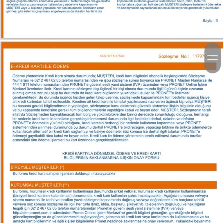 Pronet Alarm Sözleşmesinde Yüksek Cayma Bedeli Ve Bilgilendirme Eksikliği