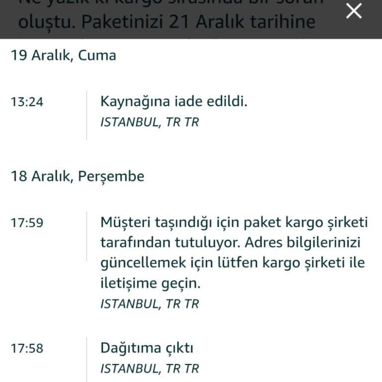 Yanlış Adres Gerekçesiyle Teslim Edilmeyen Sipariş Ve Gerçeğe Aykırı Kayıtlar Nedeniyle Mağduriyet