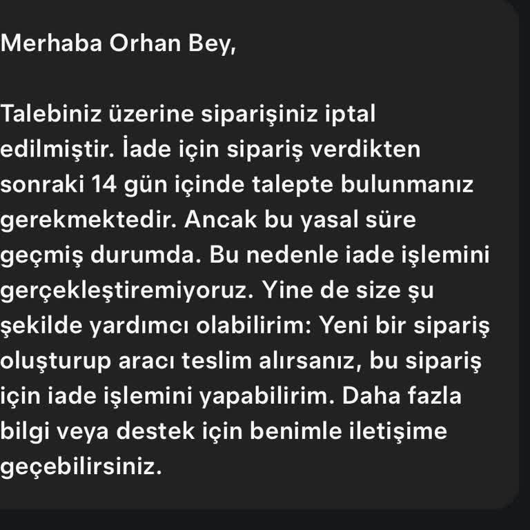 Teslim Edilmeyen Araç İçin Kapora İadesi Yapılmıyor, İade Şarta Bağlanıyor!