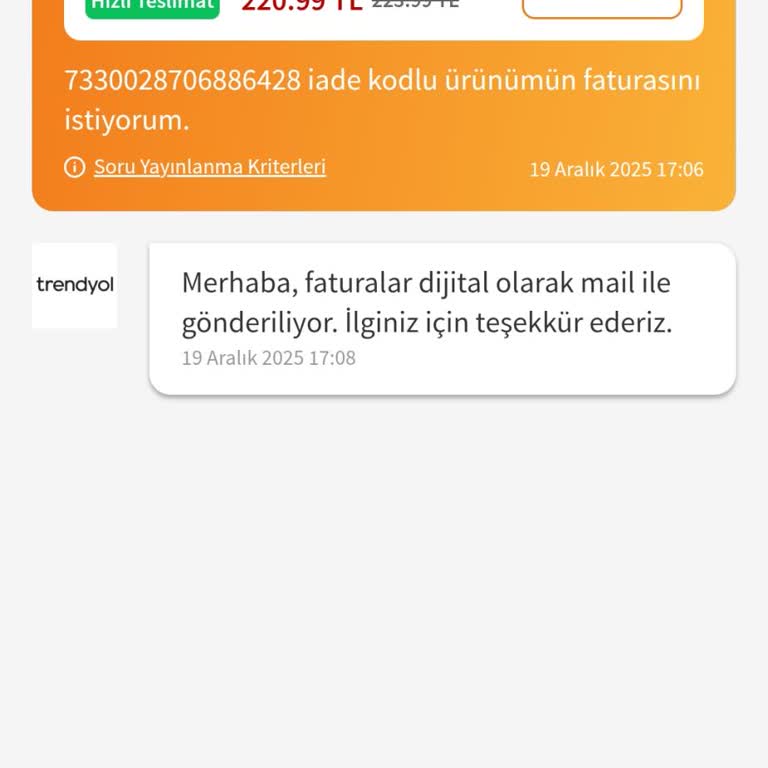 Tekrarlayan İade Sorunu: Ürün Bedelim Ve Faturam İade Edilmiyor
