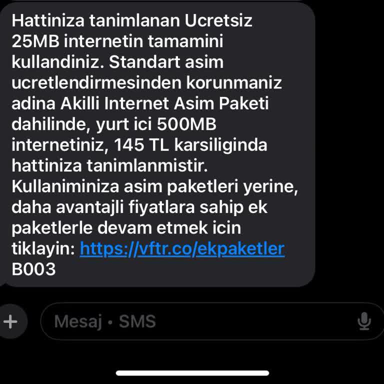 Kullanılmayan İnternet İçin Haksız Aşım Ücretiyle Mağdur Edildim