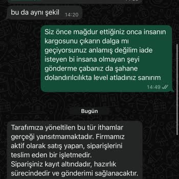 Siparişimle İlgili Çelişkili Bilgiler Ve Geciken İade Süreci