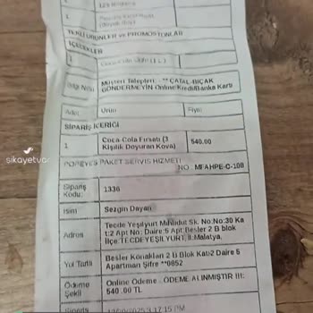 Popeyes Çiğ Ürün Yolladı
