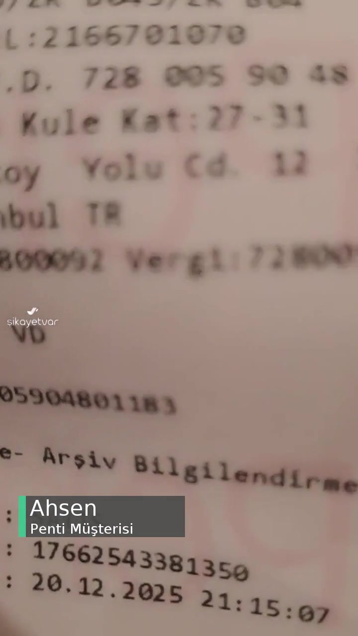 Penti Saygısızlık, Hizmet Kalitesi Düşüklüğü videonun kapak resmi