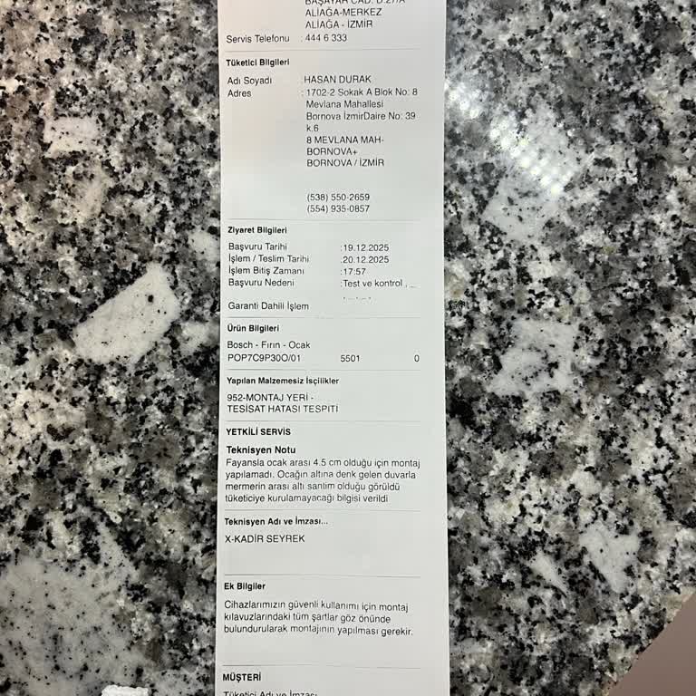 Bosch Ankastre Ocak Kurulumu Servis Mağduriyeti