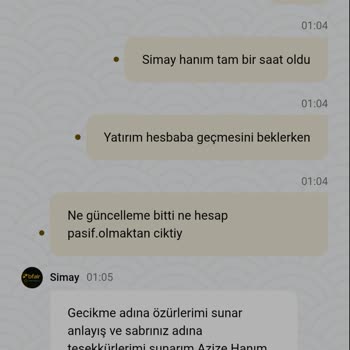 Bahisfair Sitesinde Yatırımım Hesabıma Geçmedi, Canlı Destek Yanıltıcı Bilgi Verdi