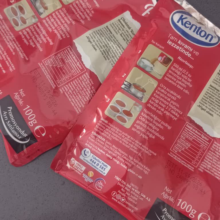 Kenton Çikolatalı Pudingde Plastik Benzeri Tat Sorunu