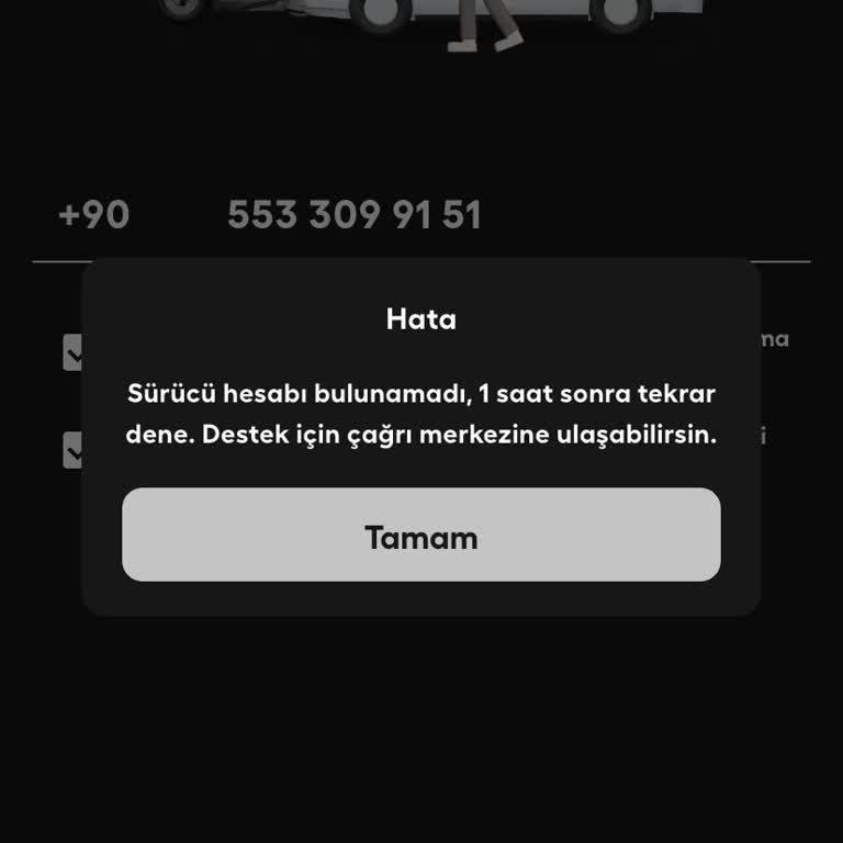 Martı Tag Sürücü Uygulamasına Giriş Sorunu Ve Hesabın Kapatılması