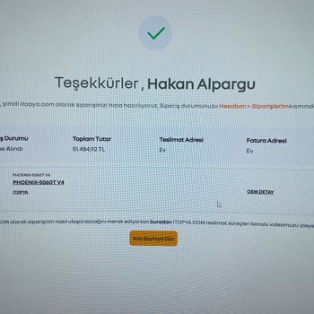 Ödemesi Alınan Siparişim Hesabımda Görünmüyor Ve Bilgilendirme Yapılmıyor