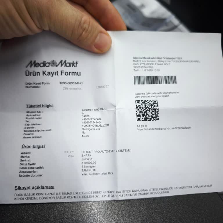 Media Markt’tan Aldığım Süpürge Arızalı Çıktı, Servis Ve Mağaza İlgisizliği Güvenimi Sıfırladı