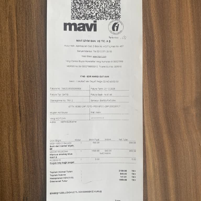 Mavi Mağazasında Kemer İndirimi Hakkında Yanıltıcı Bilgilendirme Ve Şeffaf Olmayan Etiketleme