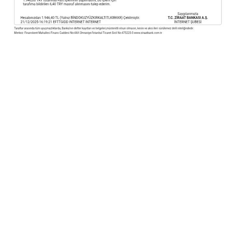 Ziraat Bankasından Çıkan Para Dinamik Pay Hesabıma Geçmedi Destek Alamıyorum