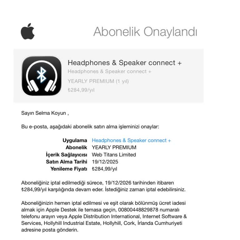 Yanlışlıkla Alınan Uygulama Sonrası İade Talebim Reddedildi