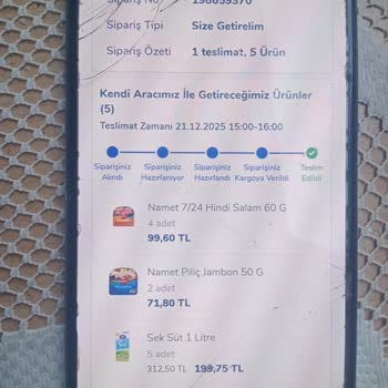 Carrefour SA Online Alışverişte Küflü Ve Kokmuş Ürün Gönderimi