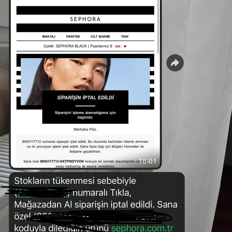 Sephora Stokta Yok Denilen Ürün İçin Mağazaya Boşuna Yönlendirilmek Güvenimi Sarsıyor