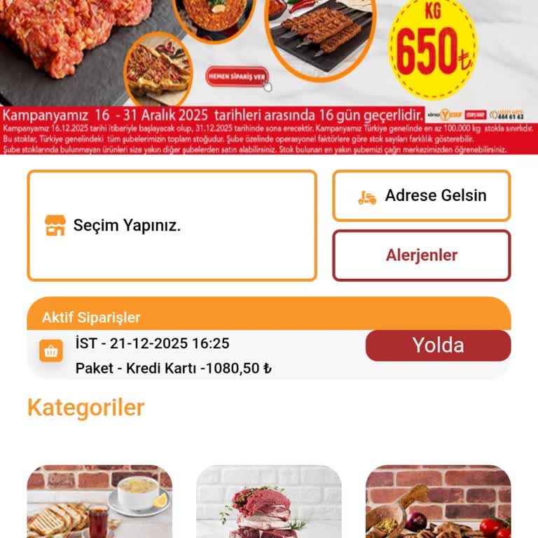 Köfteci Yusuf Ataşehir Şubesi Siparişimde Gecikme Ve İletişim Sorunu