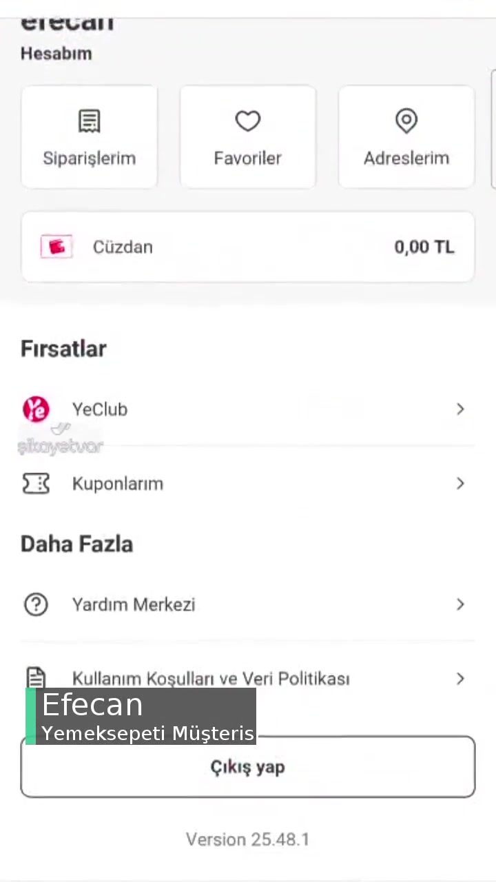 Yemeksepeti Yeclub Görevleri Gözükmüyor! videonun kapak resmi
