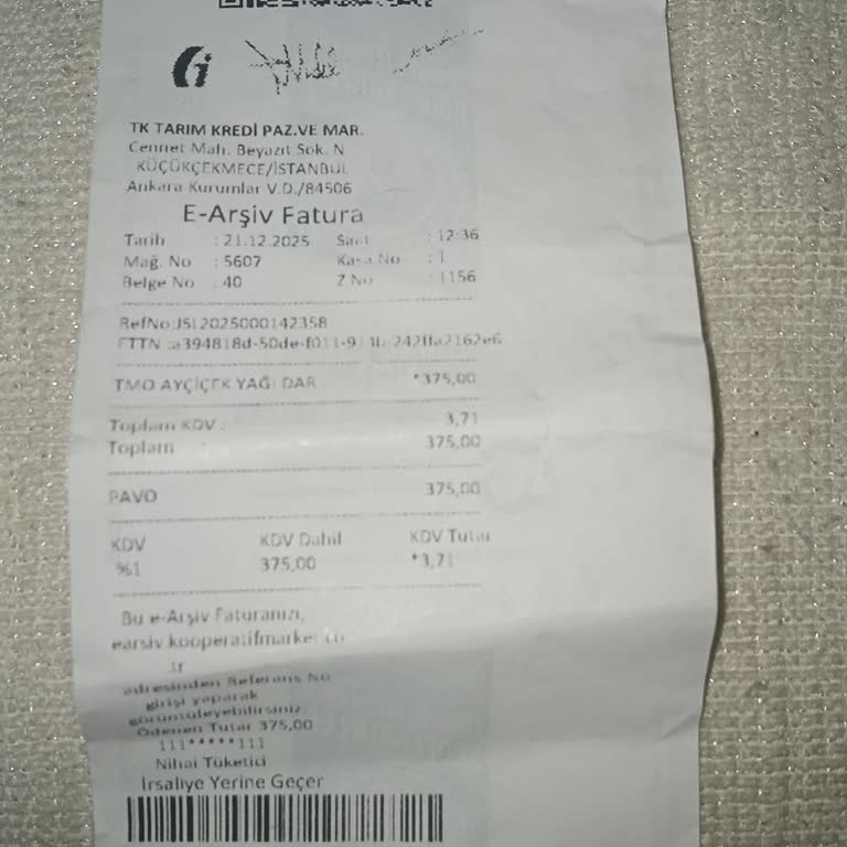 Tarım Kredi Markette Ayçiçek Yağı Alımında Keyfi Kısıtlama Mağduriyeti