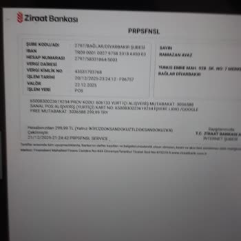 İzinsiz Sanal Pos İşlemleriyle Hesabımdan Para Çekildi