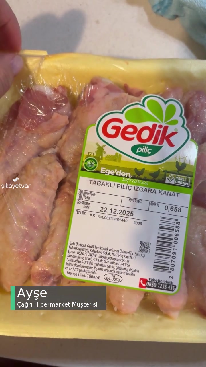 Çağrı Hipermarket Bozuk Kanat Ve Tavuk Ürünü! videonun kapak resmi