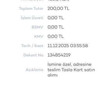 Teslim Edilmeyen Fiziksel Kart Ve Ücret İadesi Talebim Reddedildi