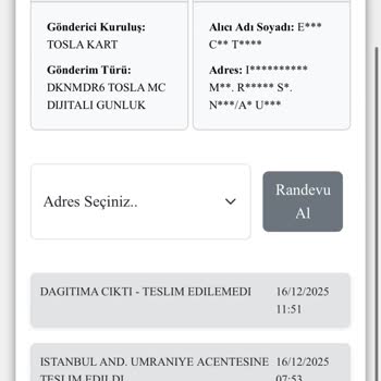 Teslim Edilmeyen Fiziksel Kart Ve Ücret İadesi Talebim Reddedildi