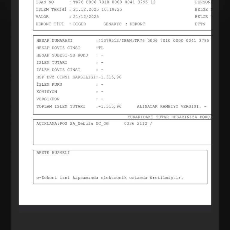 İzinsiz Kart İşlemi Nedeniyle Hesabımdan Para Çekildi Ve İade Talebim Var