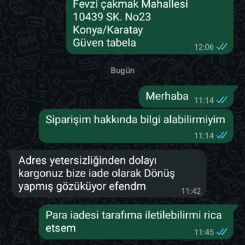 Ödeme Alındı, Sipariş Teslim Edilmedi Ve Para İadesi Yapılmıyor