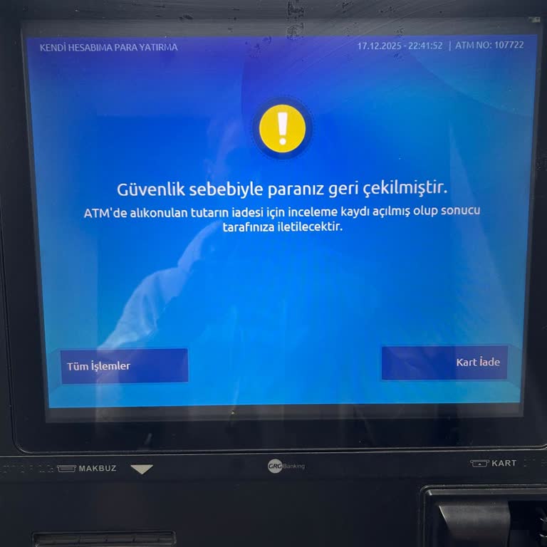 Yapı Kredi ATM'sinde Yutulan Param Günlerdir Hesabıma Yatırılmadı, Mağduriyetim Giderilmiyor