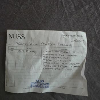 Nuss Takımın Taşları İlk Yıkamada Döküldü, Mağaza Sorumluluk Almadı