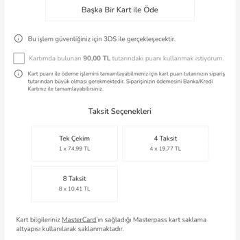 LCW İnternet Sitesinde ParaPuan Kullanımında Yaşanan Sorun Ve Mağduriyet
