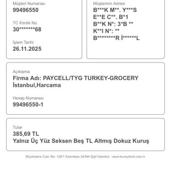 Bilgim Dışında Yapılan Harcamalara Acil Müdahale Talebi