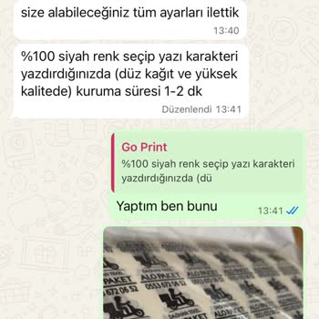 Kusurlu Şeffaf Etiket Ve İade Taleplerine Duyarsızlık: GO Print’ten Hayal Kırıklığı