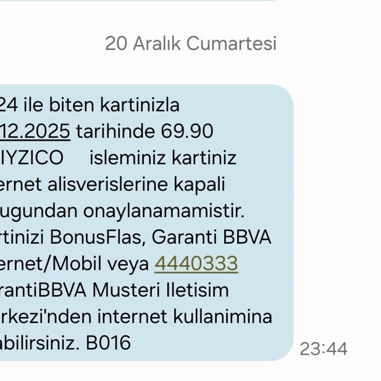 İzinsiz Sanal Kart İşlem Girişimi Güvenlik Endişesi Yarattı